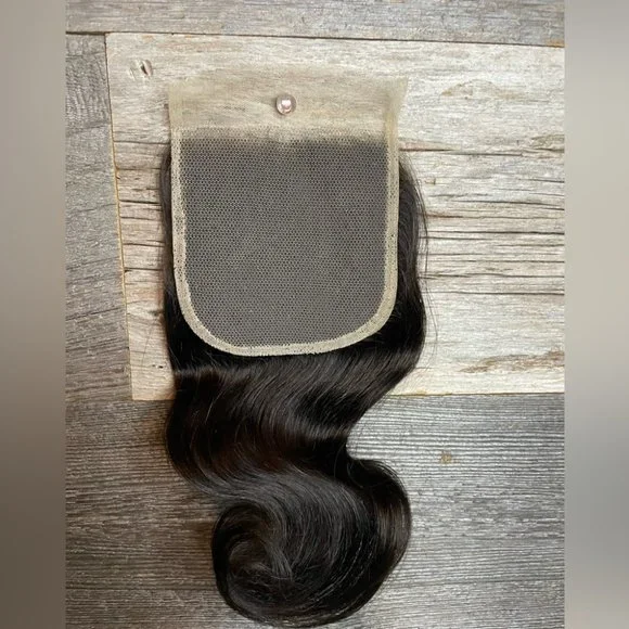 HUMAN HAIR 4x4 8” bodywave closure - Picture 5 of 5